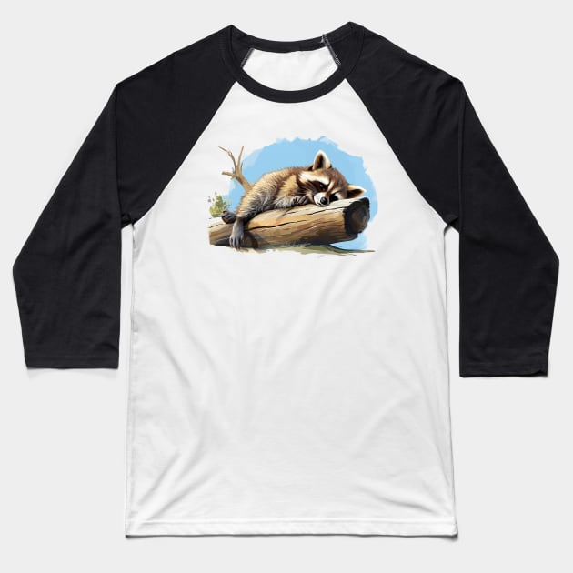 raccoon Baseball T-Shirt by weirdesigns